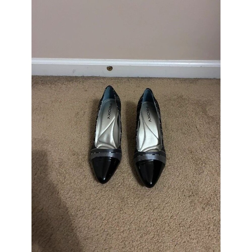 Proxy Black and Silver Heels
